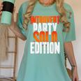 Introvert Party Solo Edition Sarcastic People Hater Women's Comfort Colors T-Shirt Violet