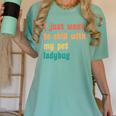 Introvert Pet Ladybug Mom Women's Comfort Colors T-Shirt Violet