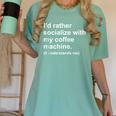Introvert Sarcastic Coffee Lovers Women's Comfort Colors T-Shirt Violet Introvert Sarcastic Coffee Lovers Women's Comfort Colors T-Shirt Violet
