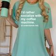Introvert Sarcastic Coffee Lovers Women's Comfort Colors T-Shirt Violet Introvert Sarcastic Coffee Lovers Women's Comfort Colors T-Shirt Violet