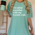 Introvert Sarcastic Hermit Crab Owner Women's Comfort Colors T-Shirt Violet