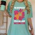 Introvert Singers Singing Sad Song Classical Music Lovers Women's Comfort Colors T-Shirt Violet Introvert Singers Singing Sad Song Classical Music Lovers Women's Comfort Colors T-Shirt Violet