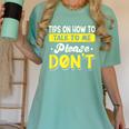 Introvert Tips On How To Talk To Me Please Don't Antisocial Women's Comfort Colors T-Shirt Violet