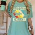 Im An Introvert Unless You Talk About Cellos Women's Comfort Colors T-Shirt Violet