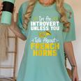 Im Introvert Unless You Talk About French Horns Women's Comfort Colors T-Shirt Violet