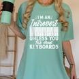 Im An Introvert Unless You Talk About Keyboards Player Women's Comfort Colors T-Shirt Violet