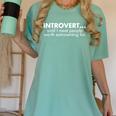 Introvert Until I Meet People Worth Extroverting For Quote Women's Comfort Colors T-Shirt Violet