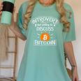 Introvert But Willing To Discuss Bitcoin Crypto Bitcoin Women's Comfort Colors T-Shirt Violet Introvert But Willing To Discuss Bitcoin Crypto Bitcoin Women's Comfort Colors T-Shirt Violet