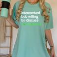 Introvert But Willing To Discuss Microgreens Urban Farming Women's Comfort Colors T-Shirt Violet Introvert But Willing To Discuss Microgreens Urban Farming Women's Comfort Colors T-Shirt Violet