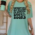 Introvert But Willing To Discuss Spicy Books Women's Comfort Colors T-Shirt Violet Introvert But Willing To Discuss Spicy Books Women's Comfort Colors T-Shirt Violet