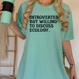 Introvert But Willing Ecology Ecologist Ecology Lover Women's Comfort Colors T-Shirt Violet