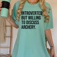 Introverted Archer Archery Introvert Women's Comfort Colors T-Shirt Violet