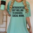 Introverted Caseworker Social Work Introvert Women's Comfort Colors T-Shirt Violet