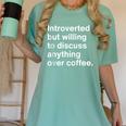 Introverted Coffee Lover Introvert Sarcasm Women's Comfort Colors T-Shirt Violet Introverted Coffee Lover Introvert Sarcasm Women's Comfort Colors T-Shirt Violet