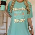 Introverted But Willing To Discuss 90s Rap Premium Tri-Blend Women's Comfort Colors T-Shirt Violet