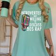 Introverted But Willing To Discuss 90s Rap Socially Awkward Women's Comfort Colors T-Shirt Violet Introverted But Willing To Discuss 90s Rap Socially Awkward Women's Comfort Colors T-Shirt Violet