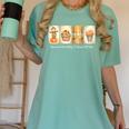 Introverted But Willing To Discuss Fall Vibes Autumn Pumpkin Women's Comfort Colors T-Shirt Violet