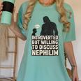 Introverted But Willing To Discuss Nephilim Tee Women's Comfort Colors T-Shirt Violet Introverted But Willing To Discuss Nephilim Tee Women's Comfort Colors T-Shirt Violet