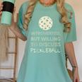 Introverted But Willing To Discuss Pickleball Women's Comfort Colors T-Shirt Violet Introverted But Willing To Discuss Pickleball Women's Comfort Colors T-Shirt Violet