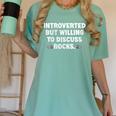 Introverted But Willing To Discuss Rocks Rock Collecting Women's Comfort Colors T-Shirt Violet