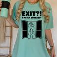 Irony Sarcasm Introvert Dry Humor Cartoon Comic Geek Nerd Women's Comfort Colors T-Shirt Violet