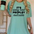 It's Way To Peopley Outside Introvert Women's Comfort Colors T-Shirt Violet It's Way To Peopley Outside Introvert Women's Comfort Colors T-Shirt Violet