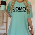 JOMO Joy Of Missing Out Fomo Fear Cozy Introvert Joke Women's Comfort Colors T-Shirt Violet