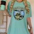 Just Let Me And My Dog By Lake Fishing Introvert Lifestyle Women's Comfort Colors T-Shirt Violet