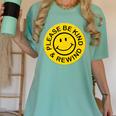 Be Kind Rewind Shirt Retro Nostalgia Sticker 80s 90s Tee Premium Tri-Blend Women's Comfort Colors T-Shirt Violet