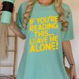 Leave Me Alone – Sarcastic Saying For Introverts Women's Comfort Colors T-Shirt Violet Leave Me Alone – Sarcastic Saying For Introverts Women's Comfort Colors T-Shirt Violet