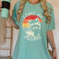 Leave Me Alone Raccoon Lover Introvert Antisocial Shy INTP Women's Comfort Colors T-Shirt Violet