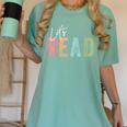 Let's Read Book Nerd Reading Book Lover Librarian Teacher Women's Comfort Colors T-Shirt Violet Let's Read Book Nerd Reading Book Lover Librarian Teacher Women's Comfort Colors T-Shirt Violet