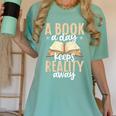 Librarian A Book A Day For Book Lover Reading Library Women's Comfort Colors T-Shirt Violet