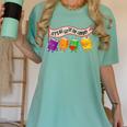 Librarian Let's All Go To The Library Cute Groovy Book Lover Women's Comfort Colors T-Shirt Violet