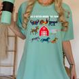 Life Is Better Around The Farm Nostalgia Trendy Women's Comfort Colors T-Shirt Violet