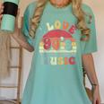 I Love 90's Music Retro Style Nostalgia Cassette 1990s Party Women's Comfort Colors T-Shirt Violet