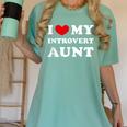 I Love My Introvert Aunt I Heart My Introvert Aunt Women's Comfort Colors T-Shirt Violet