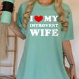 I Love My Introvert Wife I Heart My Introvert Wife Women's Comfort Colors T-Shirt Violet