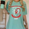 In Memory Of My Aunt Heart Disease Awareness Memorial Women's Comfort Colors T-Shirt Violet In Memory Of My Aunt Heart Disease Awareness Memorial Women's Comfort Colors T-Shirt Violet