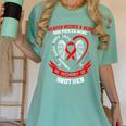In Memory Of Brother Heart Disease Awareness Month Memorial Women's Comfort Colors T-Shirt Violet In Memory Of Brother Heart Disease Awareness Month Memorial Women's Comfort Colors T-Shirt Violet