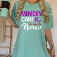 Memory Care Nurse Medical Assistant RN Student Women's Comfort Colors T-Shirt Violet Memory Care Nurse Medical Assistant RN Student Women's Comfort Colors T-Shirt Violet
