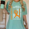 In Memory Of Godson Leukemia Awareness Products Flag Shirts Women's Comfort Colors T-Shirt Violet