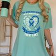 In Memory Of Great Aunt Colon Cancer Awareness Uplifting Women's Comfort Colors T-Shirt Violet In Memory Of Great Aunt Colon Cancer Awareness Uplifting Women's Comfort Colors T-Shirt Violet