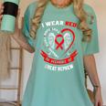 In Memory Of Great Nephew Heart Disease American Heart Month Women's Comfort Colors T-Shirt Violet