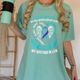 In Memory Loss Of Brother In Law Memorial Suicide Awareness Women's Comfort Colors T-Shirt Violet In Memory Loss Of Brother In Law Memorial Suicide Awareness Women's Comfort Colors T-Shirt Violet