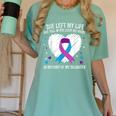 In Memory Of My Loving Daughter Suicide Prevention Awareness Women's Comfort Colors T-Shirt Violet In Memory Of My Loving Daughter Suicide Prevention Awareness Women's Comfort Colors T-Shirt Violet