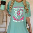 In Memory Of My Loving Mother In Law Breast Cancer Memorial Women's Comfort Colors T-Shirt Violet In Memory Of My Loving Mother In Law Breast Cancer Memorial Women's Comfort Colors T-Shirt Violet