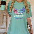In Memory Of Mom Dad In Heaven Guardian Angel Wings Memorial Women's Comfort Colors T-Shirt Violet