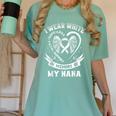 In Memory Of My Nana Lung Cancer Awareness Graphic Women's Comfort Colors T-Shirt Violet In Memory Of My Nana Lung Cancer Awareness Graphic Women's Comfort Colors T-Shirt Violet