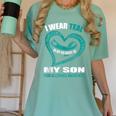 In My Memory Of My Son FOOD ALLERGIES AWARENESS Women's Comfort Colors T-Shirt Violet In My Memory Of My Son FOOD ALLERGIES AWARENESS Women's Comfort Colors T-Shirt Violet
